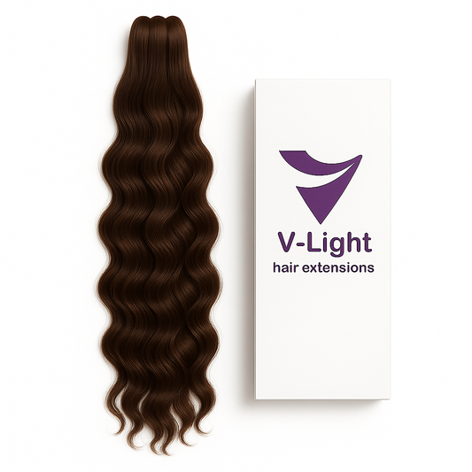 V-Light – Extensions 100 % Naturelles pour une Chevelure Sublime et Professionnelle