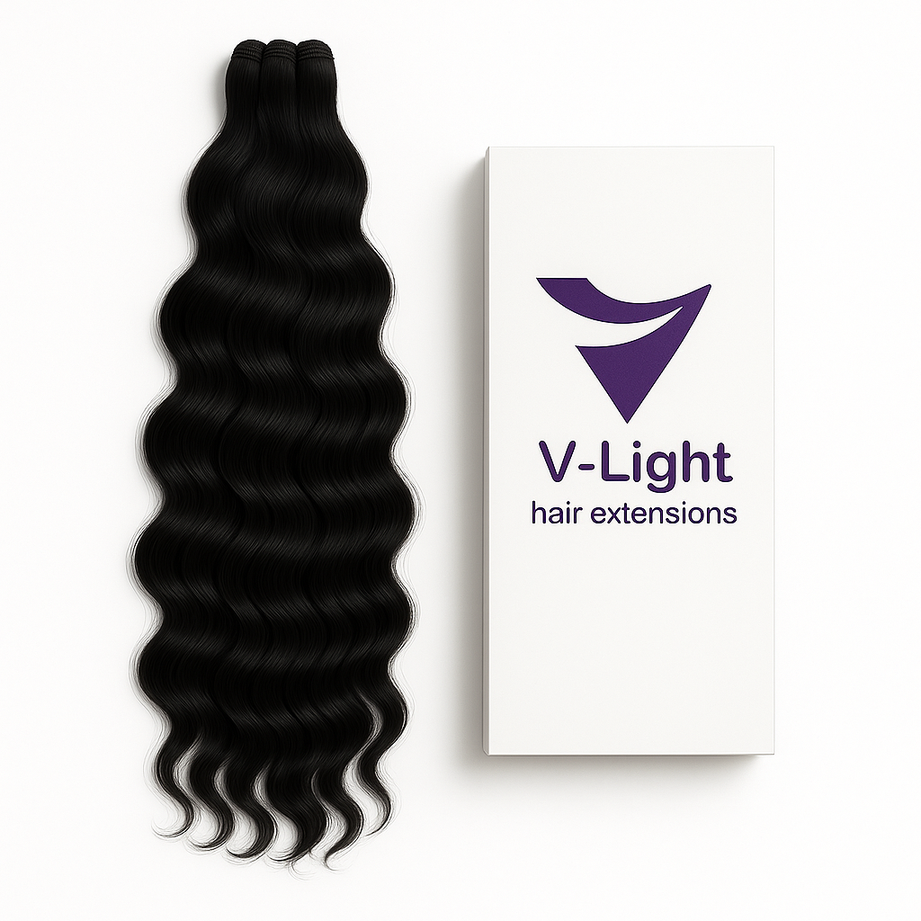 V-Light – Extensions 100 % Naturelles pour une Chevelure Sublime et Professionnelle