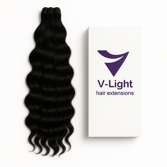 V-Light – Extensions 100 % Naturelles pour une Chevelure Sublime et Professionnelle